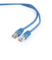 Cable red latiguillo rj45 ftp cat 6 0.5m azul