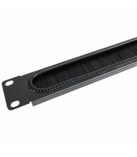 Panel pasacable entrada cables con cepillo para armario rack 19 pulgadas