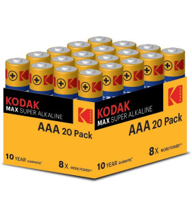 Blister pilas kodak alcalina max aaa lr3  blister 20 pilas