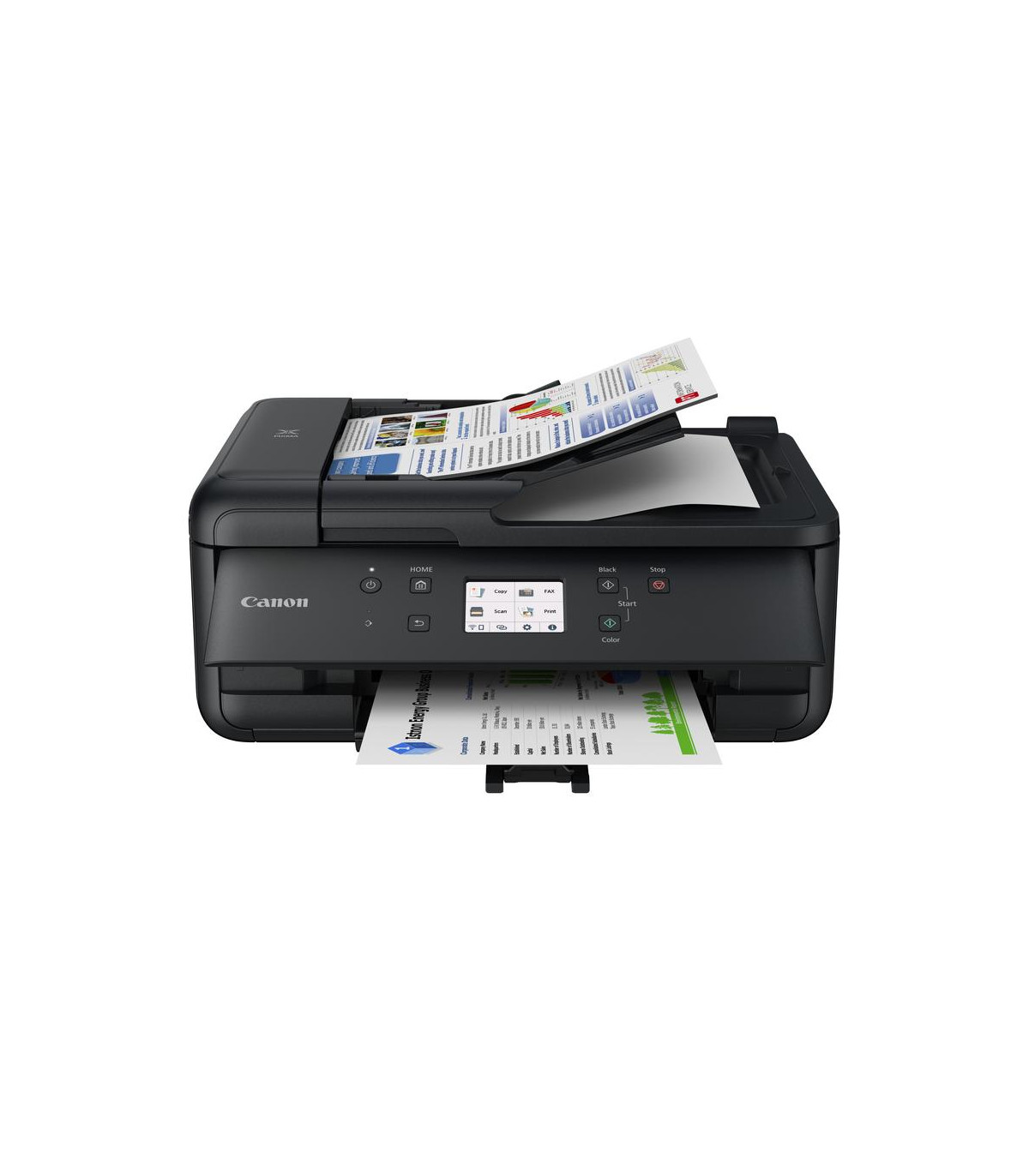 Multifuncion inyeccion canon maxify tr7650 color fax -  a4 -  15ipm -  duplex impresion -  wifi -  adf -  tintas independientes