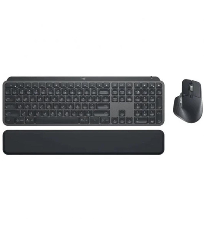Teclado + raton logitech mx keys s combo inalambrico grafito español