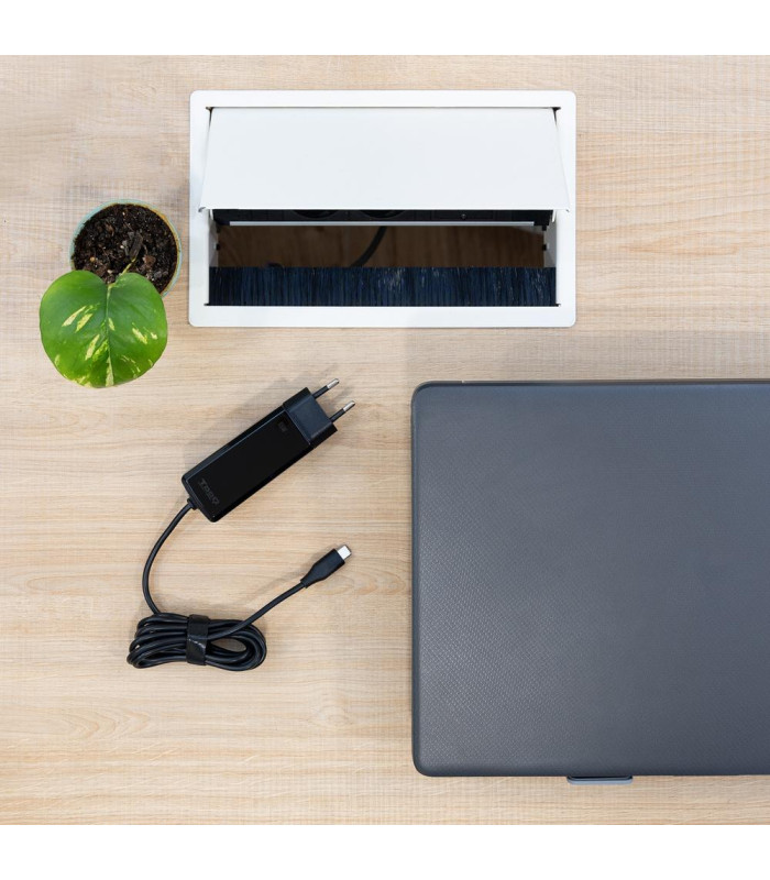 Cargador de pared tooq tqlc - usbcgan65pd - c 65w usb tipo c negro