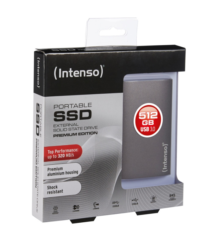 Disco duro externo solido ssd intenso 512gb premium edition 1.8 pulgadas
