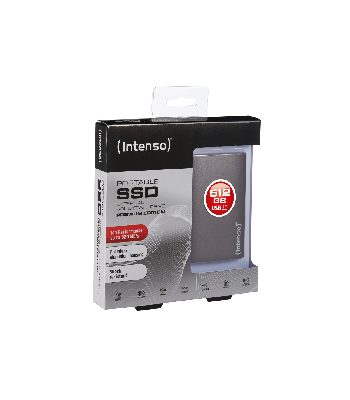Disco duro externo solido ssd intenso 512gb premium edition 1.8 pulgadas