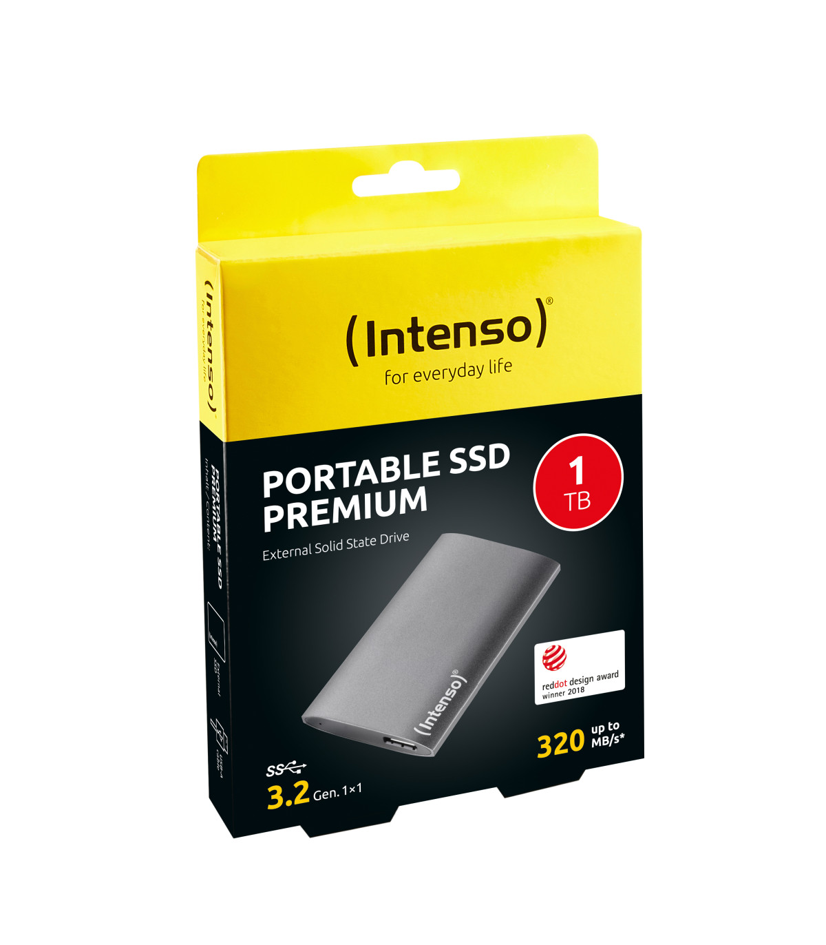 Disco duro externo solido ssd intenso 1tb premium edition 1.8 pulgadas usb 3.2