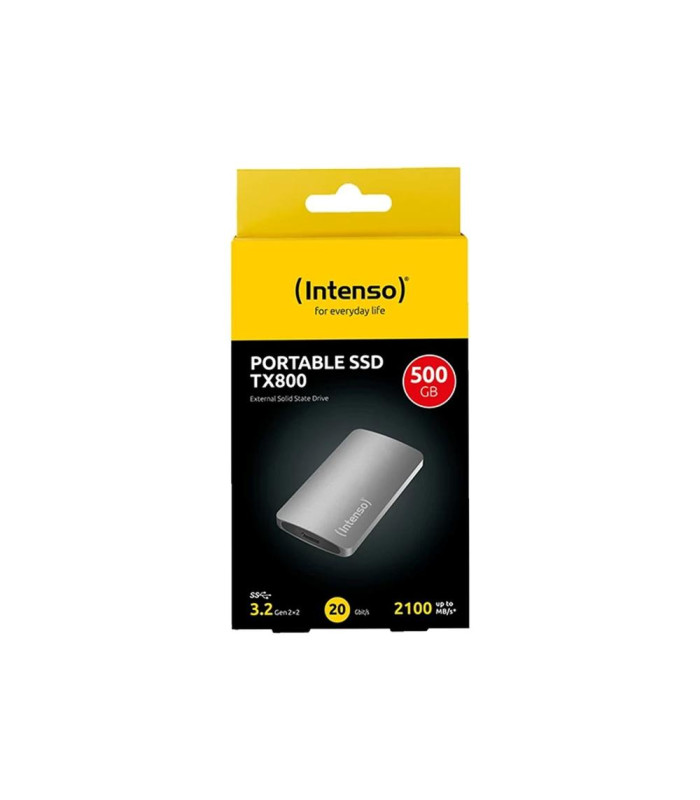 Disco duro externo solido ssd intenso tx800 500gb usb tipo c