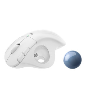 Mouse raton logitech ergo m575 bluetooth & wireless blanco