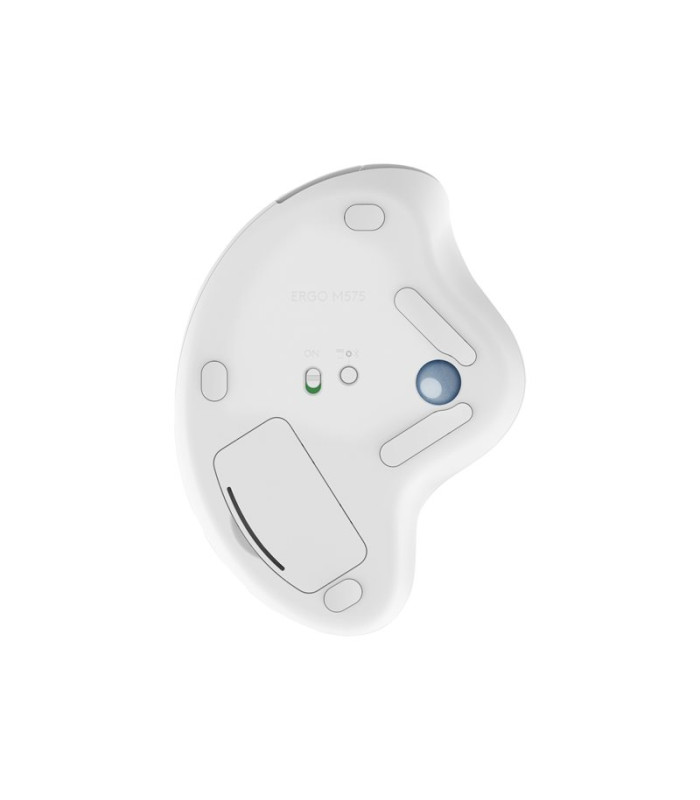 Mouse raton logitech ergo m575 bluetooth & wireless blanco