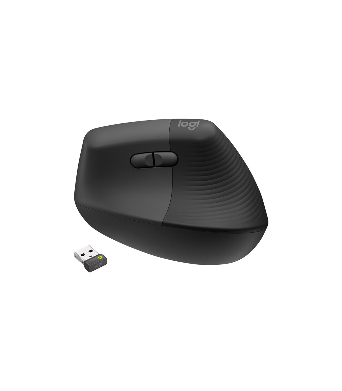 Mouse raton vertical logitech lift for business 6 botones 4000 dpi wireless inalambrico grafito