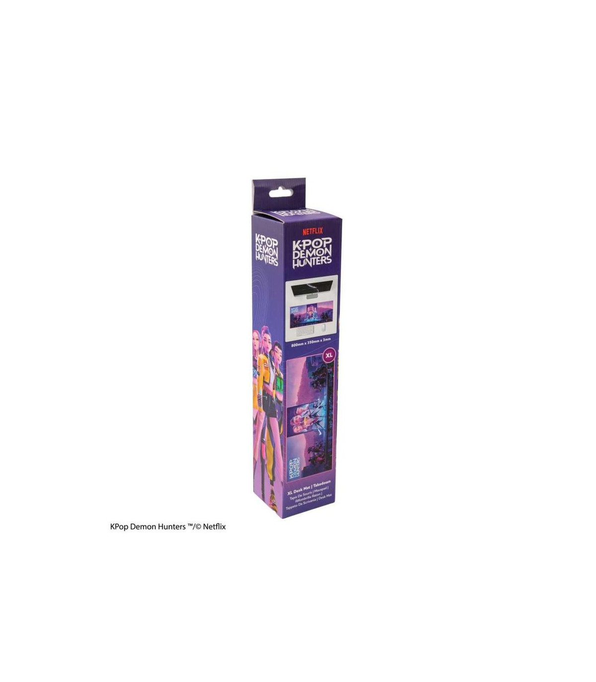 Alfombrilla de escritorio xl kpop demon hunters takedown huntr - x