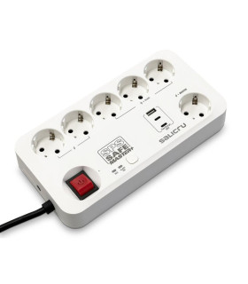 Regleta salicru sps safe master+ 6 tomas schuko