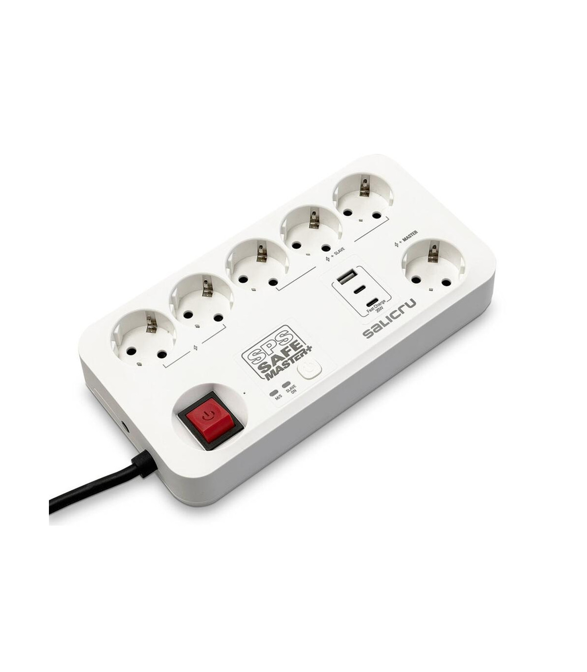 Regleta salicru sps safe master+ 6 tomas schuko