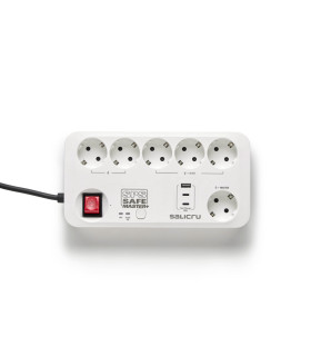 Regleta salicru sps safe master+ 6 tomas schuko