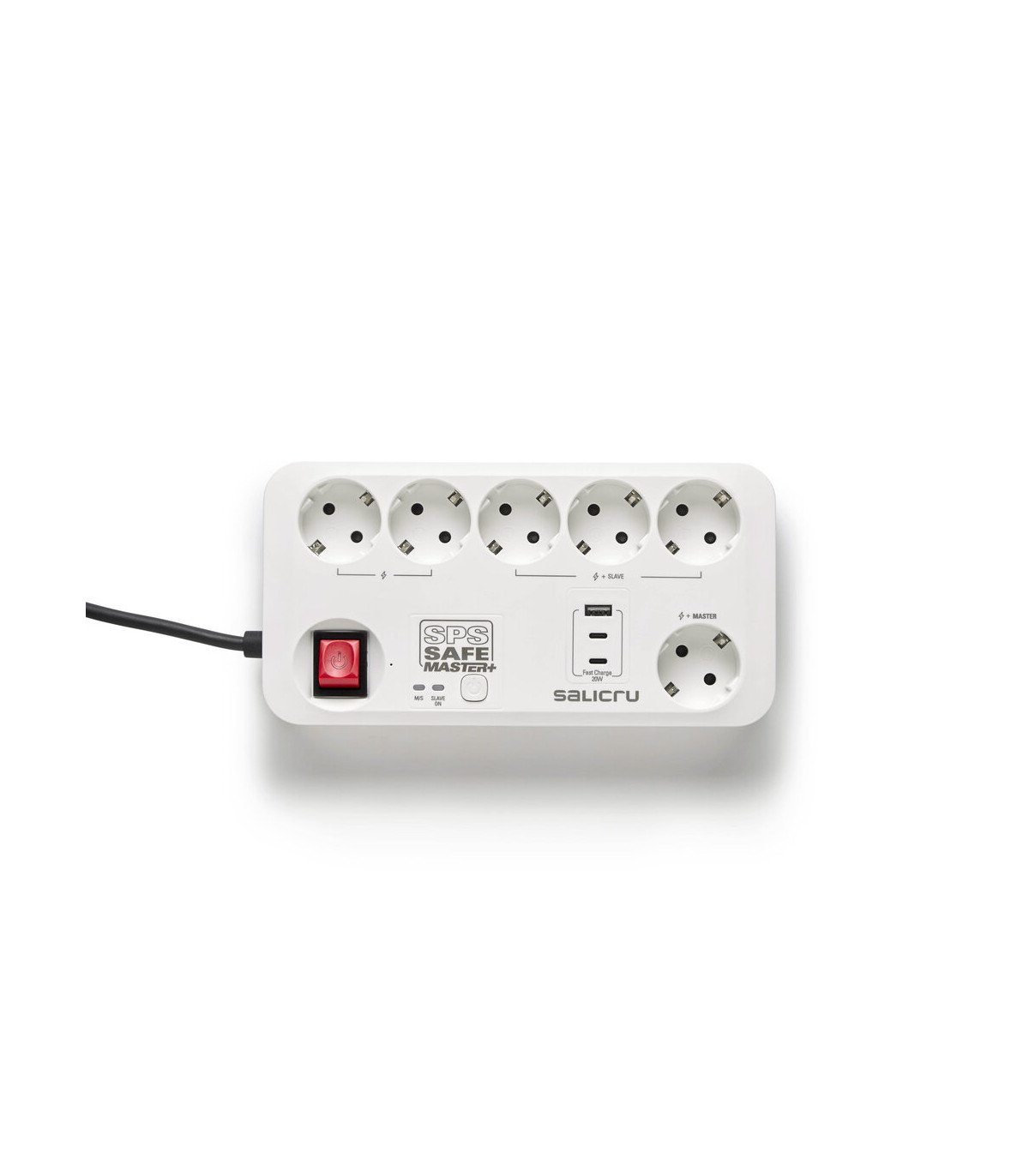 Regleta salicru sps safe master+ 6 tomas schuko