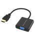 Adaptador hdmi a vga conceptronic 0.25m -  macho - hembra -  negro