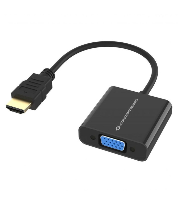 Adaptador hdmi a vga conceptronic 0.25m -  macho - hembra -  negro