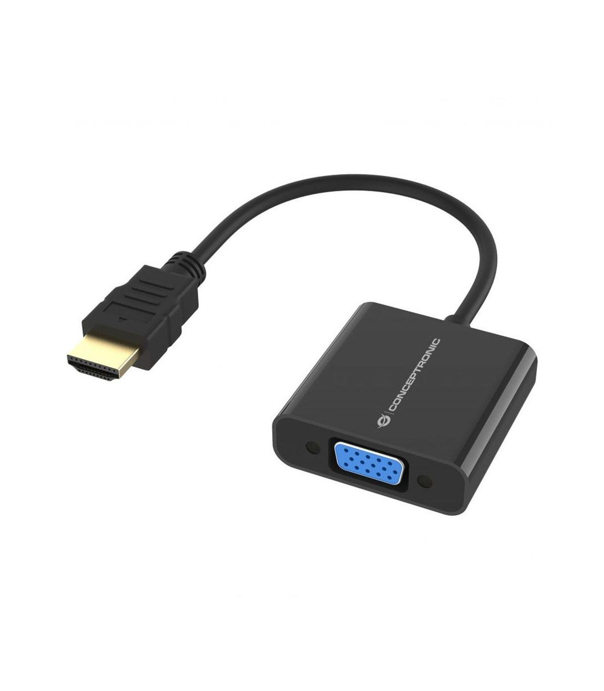 Adaptador hdmi a vga conceptronic 0.25m -  macho - hembra -  negro