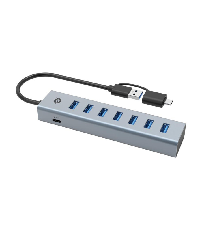 Hub usb 3.0 conceptronic hubbies21gp 7 puertos usb - c a 7xusb - a con alimentador