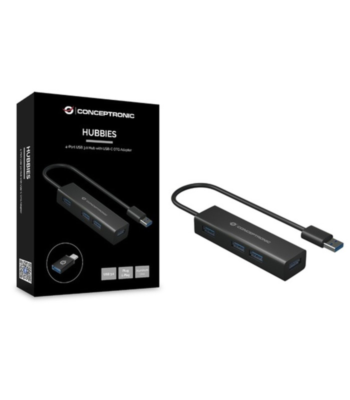 Hub usb 3.0 conceptronic hubbies06b 4 puertos