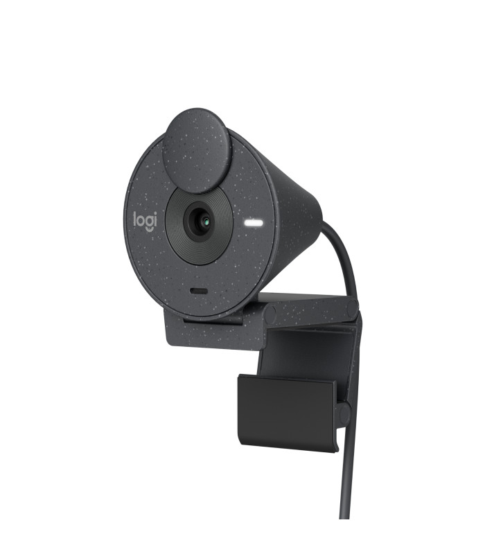 Webcam logitech brio 300 grafito full hd -  usb tipo c
