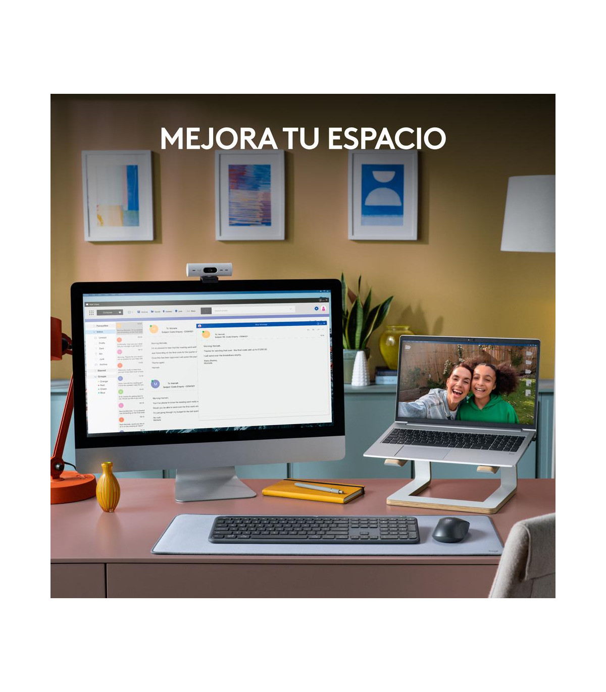 Teclado logitech k950 inalambrico negro