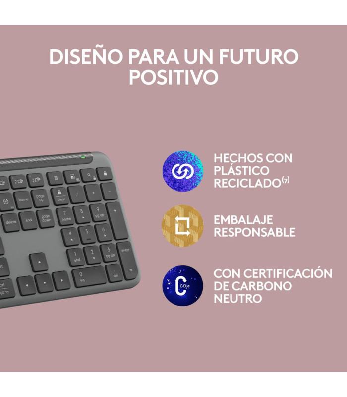 Teclado logitech k950 inalambrico negro