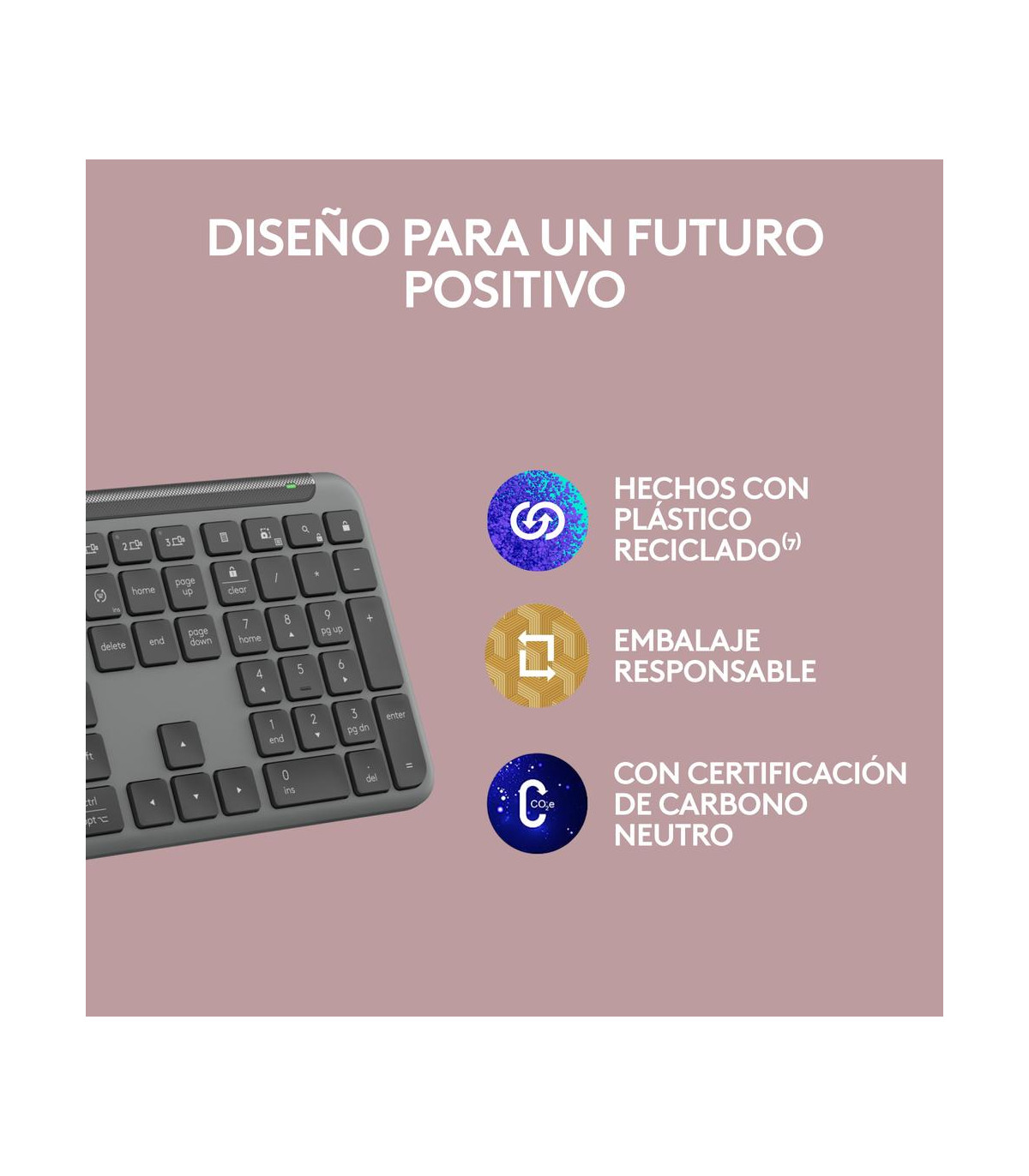 Teclado logitech k950 inalambrico negro