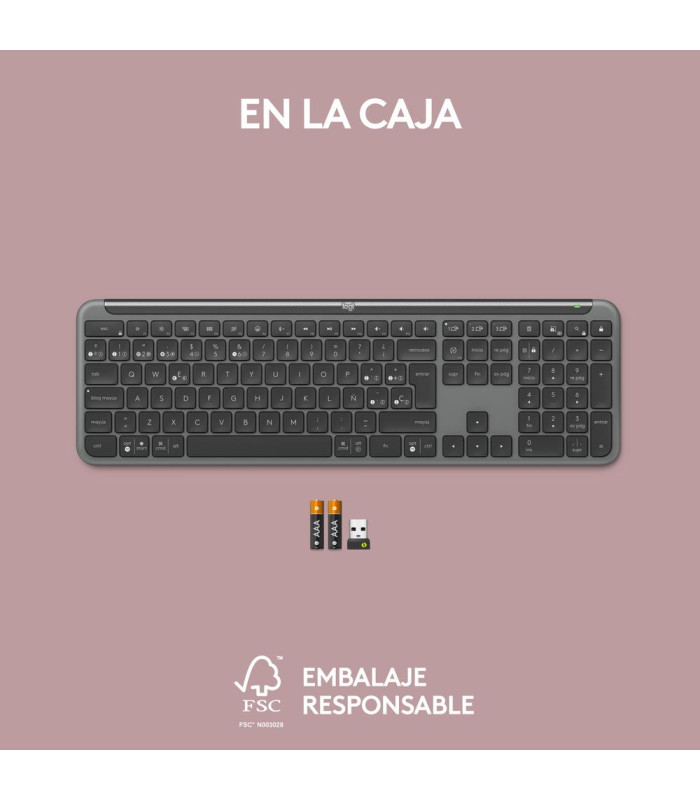 Teclado logitech k950 inalambrico negro