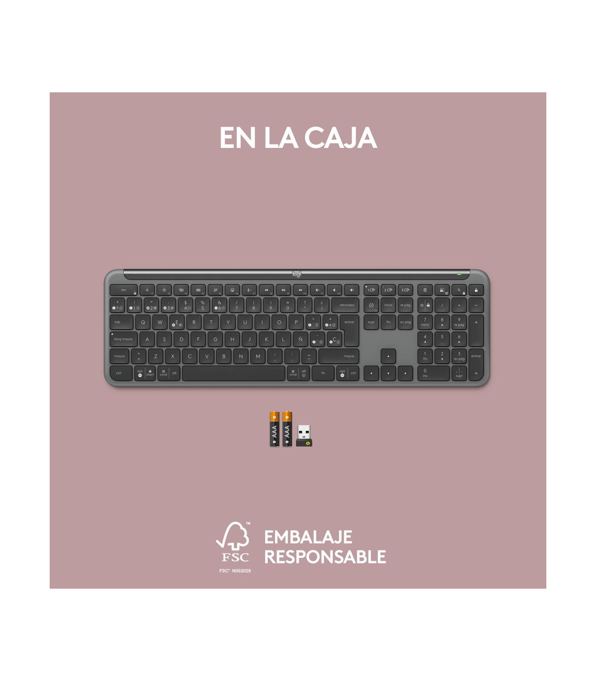 Teclado logitech k950 inalambrico negro