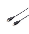 Cable impresora equip usb a - usb b - macho - macho - 3m - negro