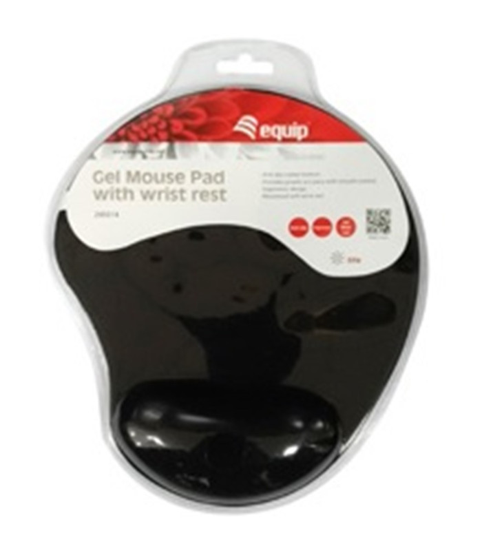 Alfombrilla  equip life con reposamuñecas - antideslizante - negro