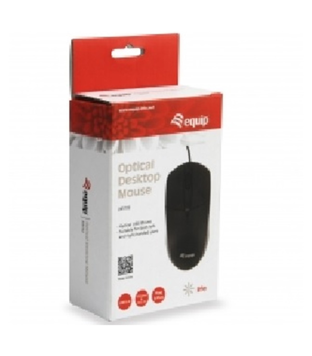Mouse raton equip life 2 botones optico usb negro 1000dpi