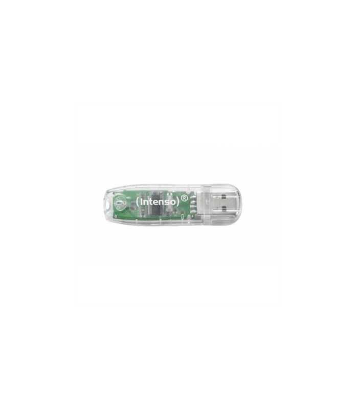 Memoria usb 2.0 intenso rainbow 32gb transparente