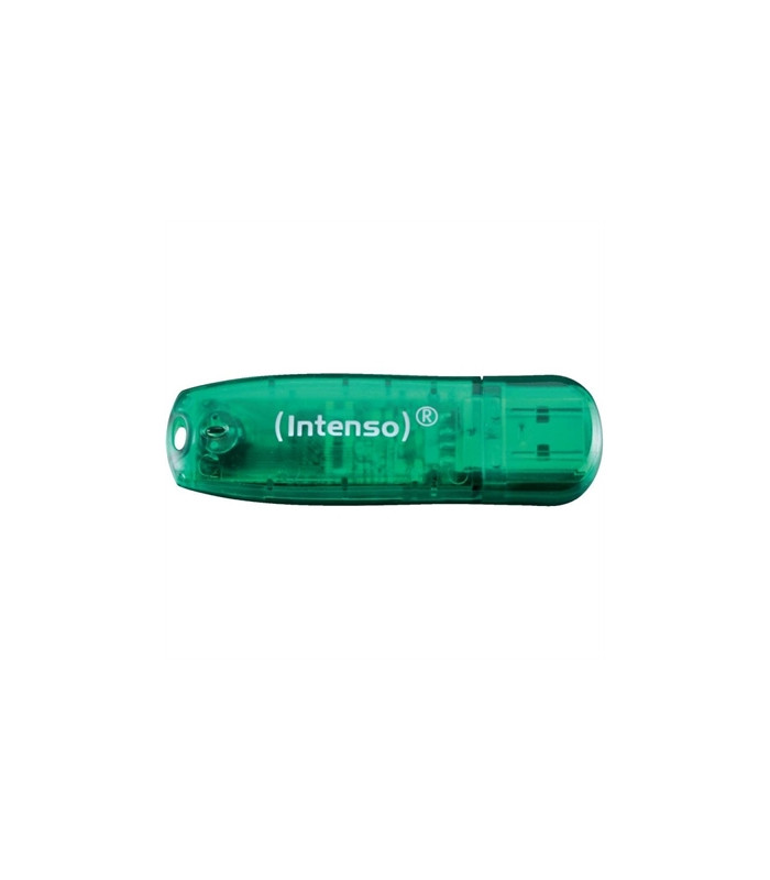 Memoria usb 2.0 intenso rainbow 8gb verde