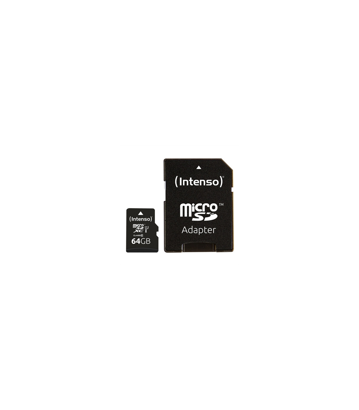 Tarjeta memoria micro sd intenso 64gb uhs - i cl10 + adaptador sd