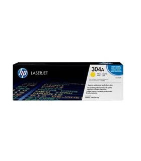 Toner hp 304a cc532a amarillo 2800 páginas cm2320 -  cp2025