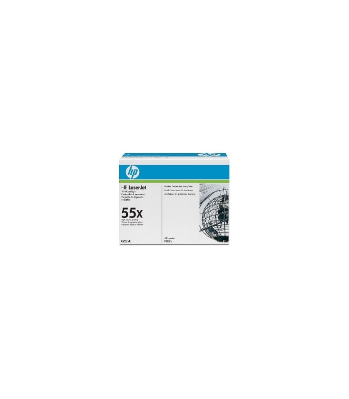 Toner hp 55x ce255x negro 12500 paginas ce528a -  ce526a