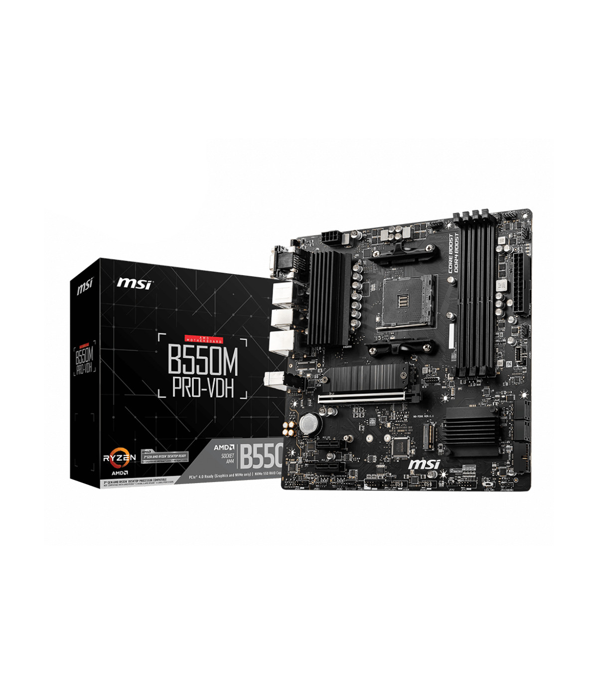 Placa base msi am4 b550m pro - vdh m - atx
