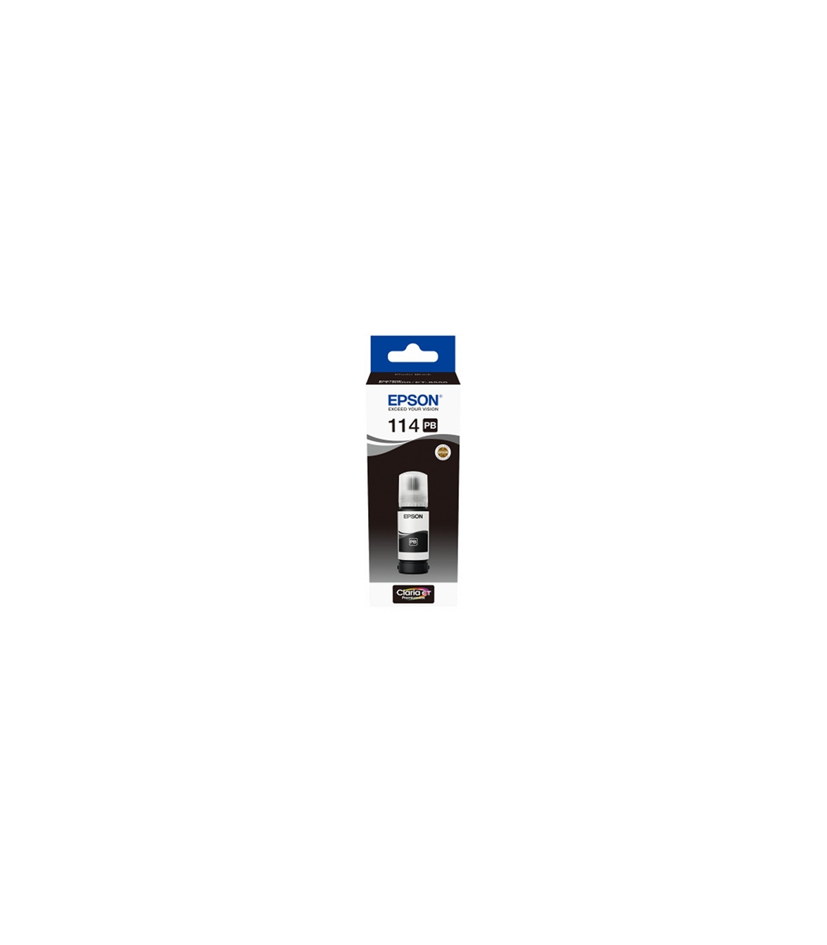 Botella tinta epson ecotank 114 negro foto 70ml