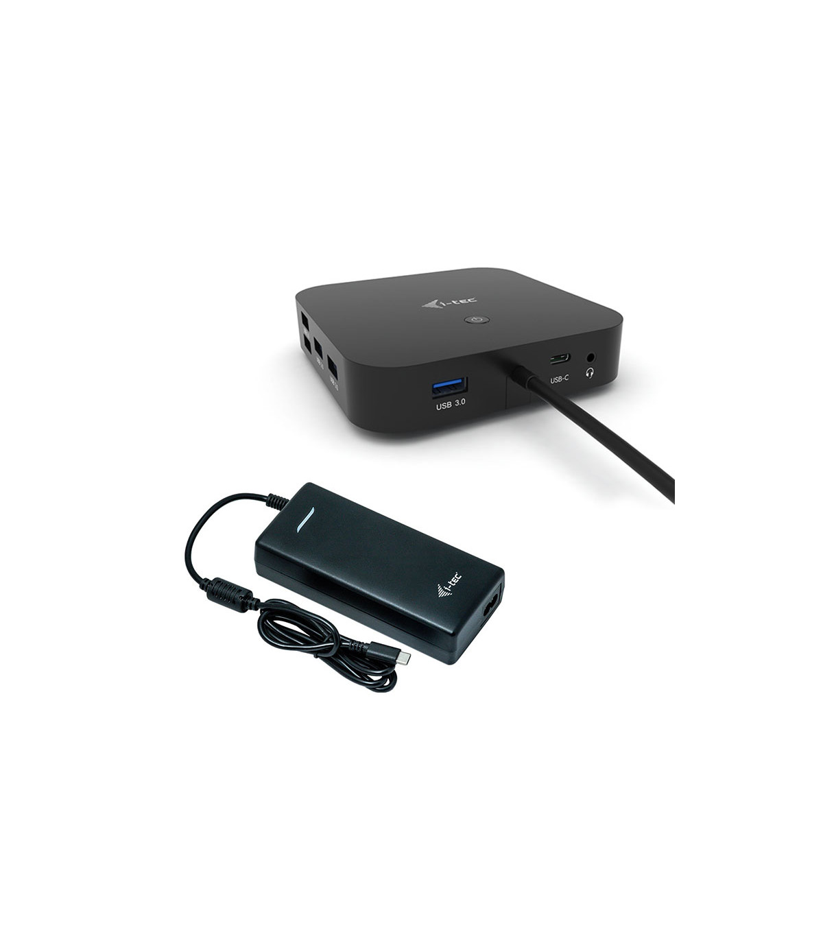 Docking station con adaptador de corriente universal i - tec usb - c hdmi dp con  de corriente 100 w