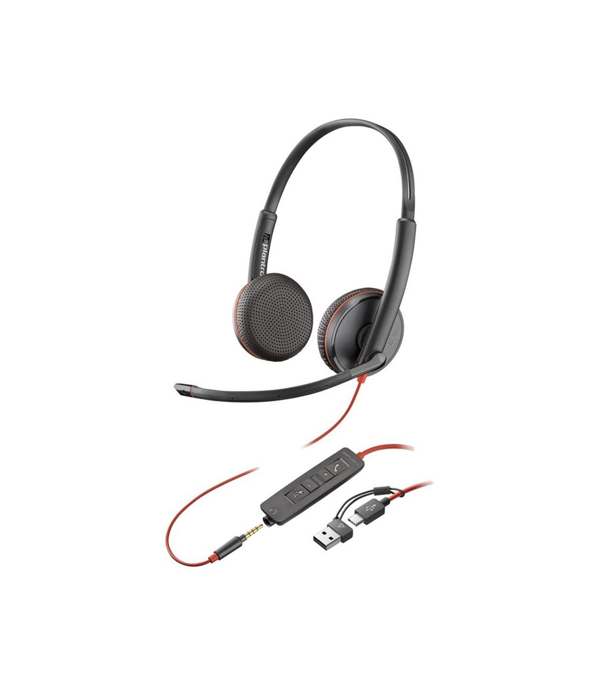 Auriculares poly blackwire 3225 negro