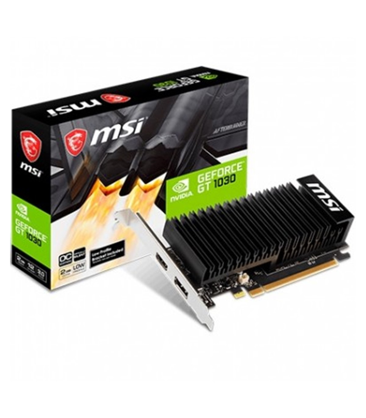 Tarjeta grafica vga msi gt 1030 2ghd4 lp oc 2gb ddr4 dp - hdmi
