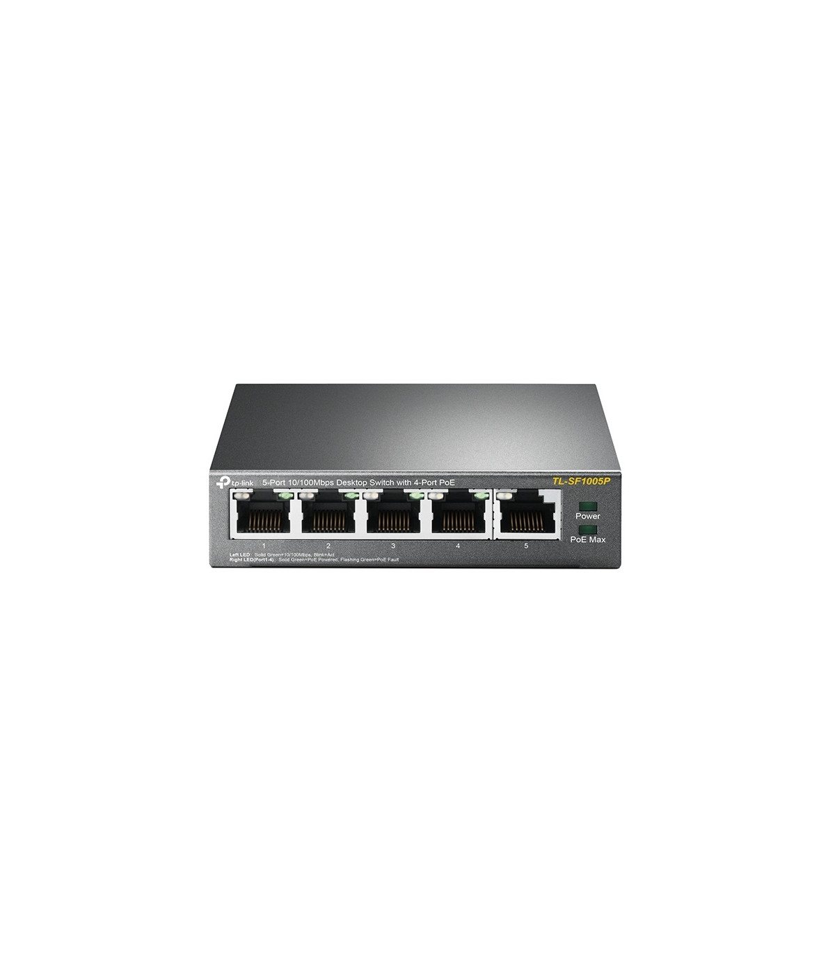 Switch 5 puertos tp - link tl - sf1005p 10 - 100 4 puertos poe