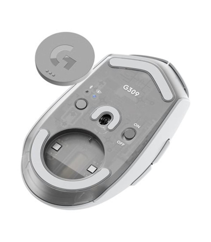 Raton inalambrico gaming logitech g g309 blanco