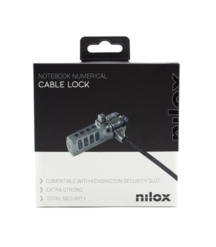 Cable seguridad para portatil nilox combinacion 4 digitos 1.5m