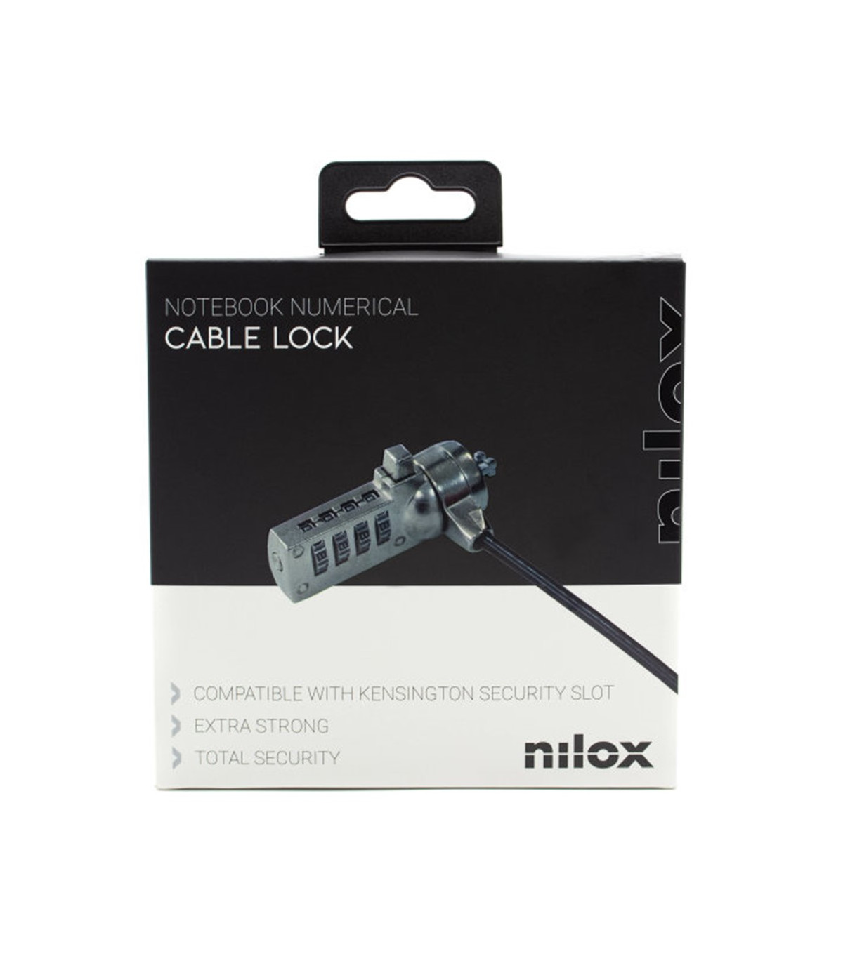 Cable seguridad para portatil nilox combinacion 4 digitos 1.5m