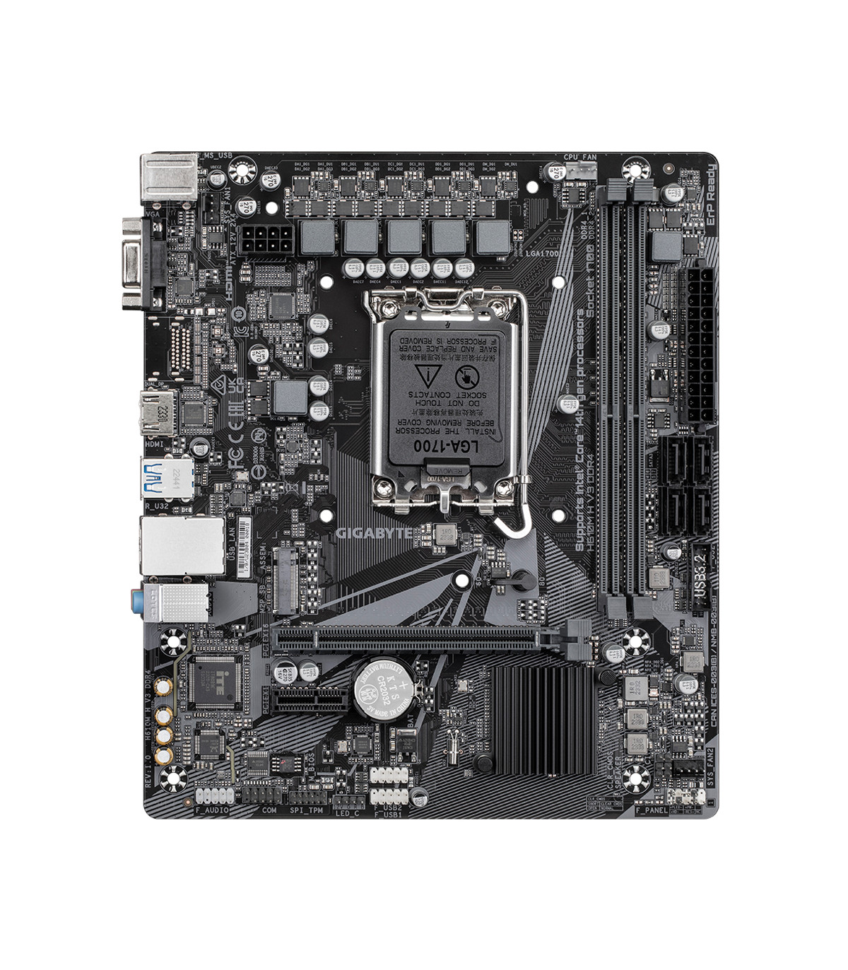 Placa base gigabyte h610m h v3 ddr4 matx 1700