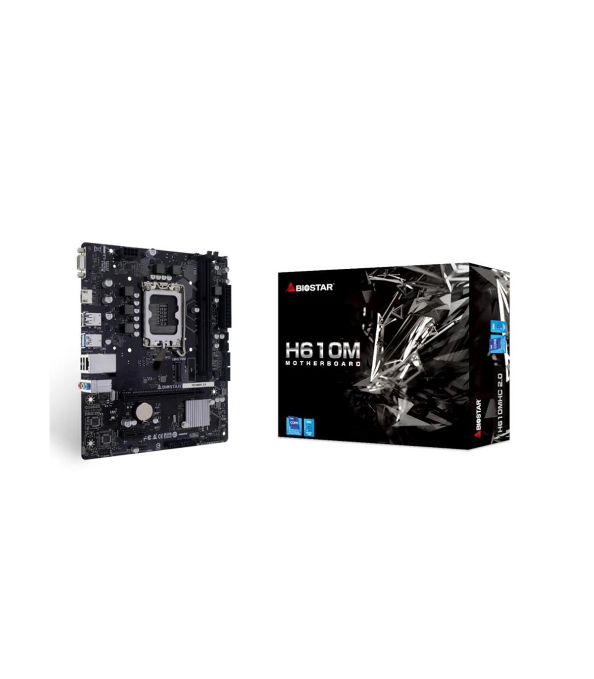 Placa base biostar h610mhc 2.0 lga1700 ddr4 matx
