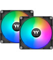 Ventilador caja inverso thermaltake ct140 argb 2x 140mm negro