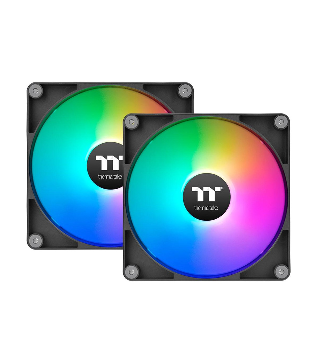 Ventilador caja inverso thermaltake ct140 argb 2x 140mm negro